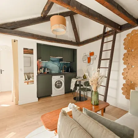 Cite Des Fleurs Paris17- Cozy Junior Onebedroom-4p Daire *