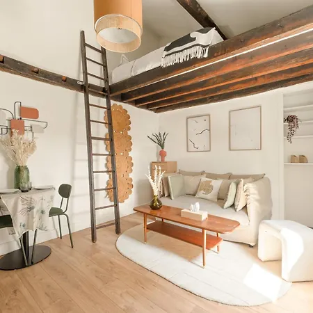 Cite Des Fleurs Paris17- Cozy Junior Onebedroom-4p Daire *